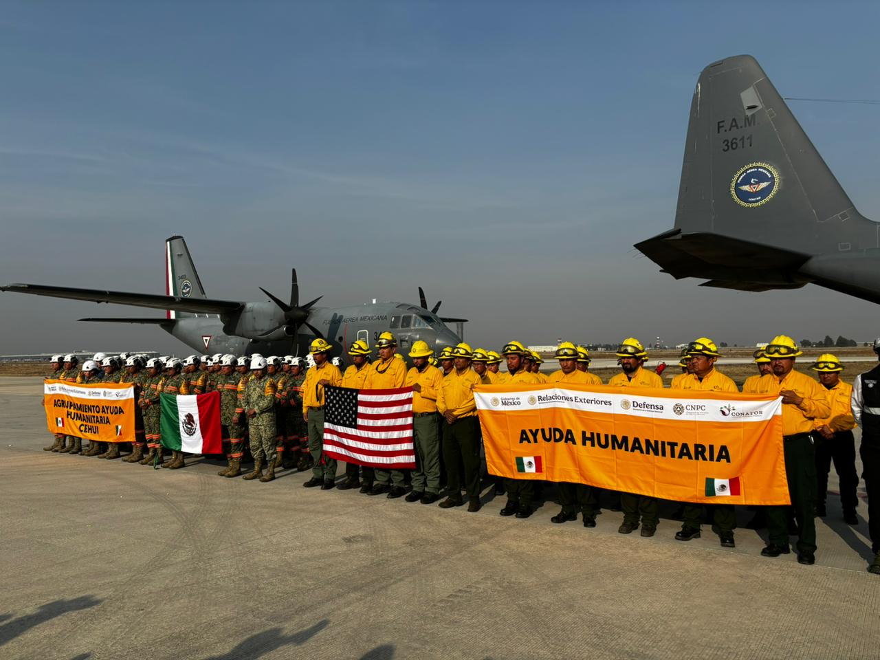 Brigadistas mexicanos.