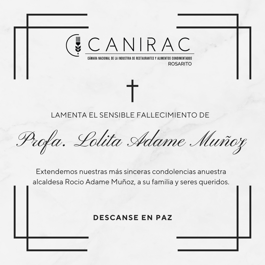 Fallecimiento de Lolita Adame Muñoz