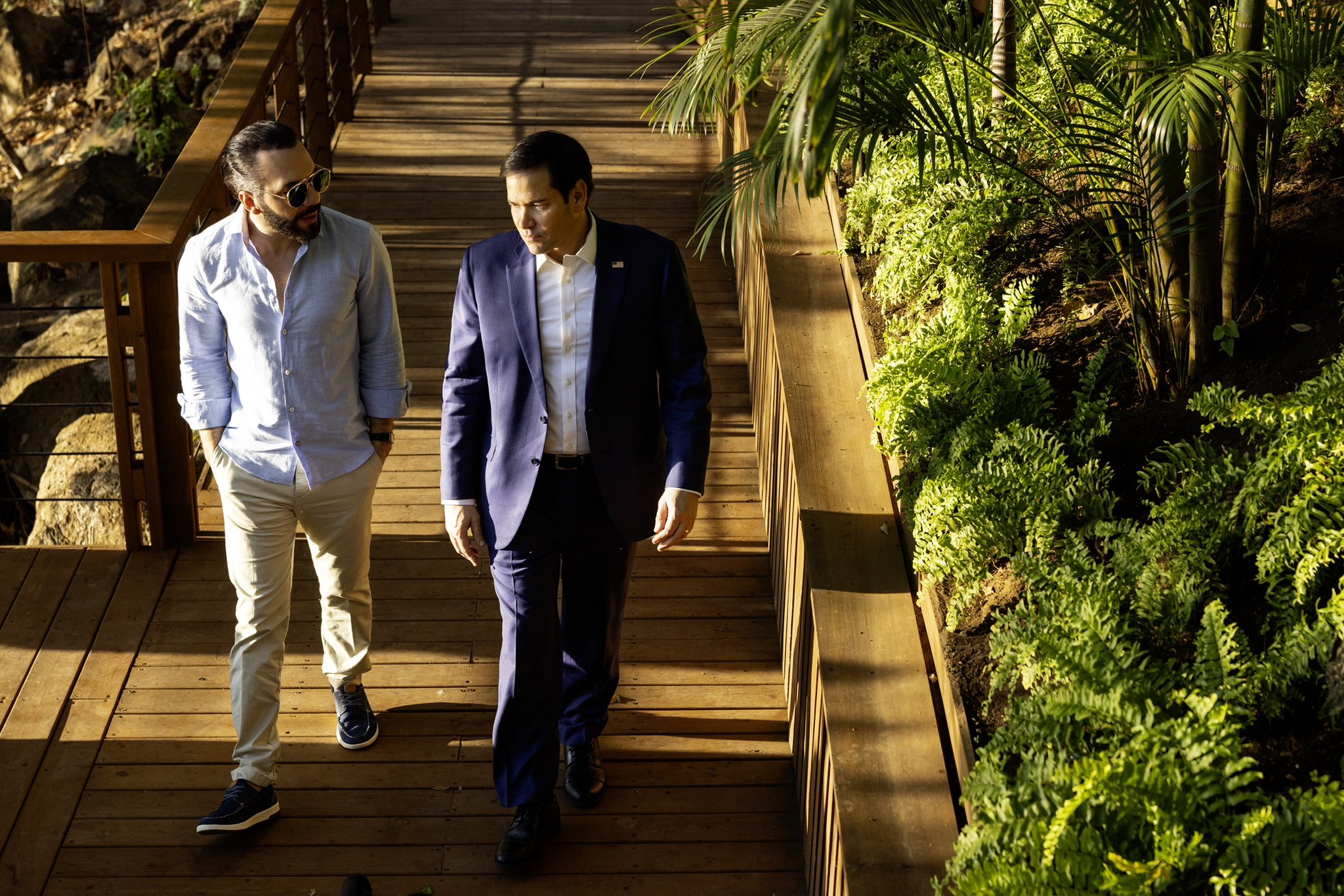 Nayib Bukele y Marco Rubio